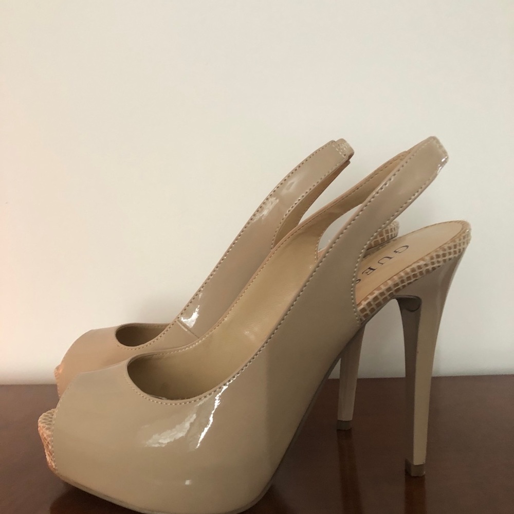 Peep toe heels
